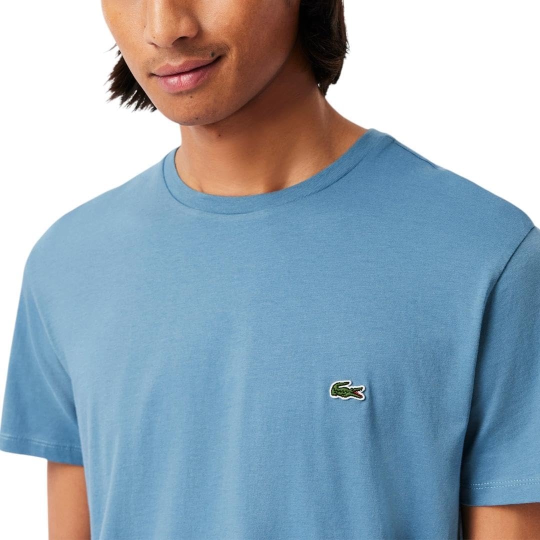 image:imageLacoste Mens Short Sleeve Pima Jersey Crew Neck TeeLimestone