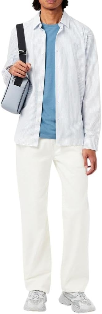 image:imageLacoste Mens Short Sleeve Pima Jersey Crew Neck TeeLimestone