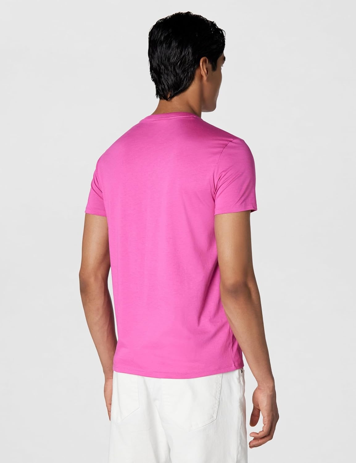 image:imageLacoste Mens Short Sleeve Pima Jersey Crew Neck TeeMalva