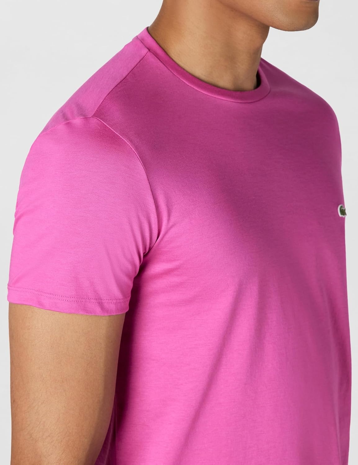 image:imageLacoste Mens Short Sleeve Pima Jersey Crew Neck TeeMalva
