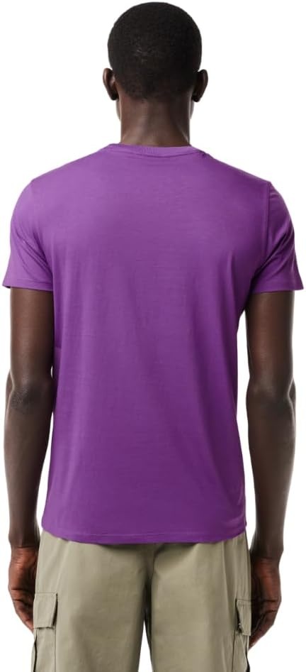 image:imageLacoste Mens Short Sleeve Pima Jersey Crew Neck TeeMauveglow