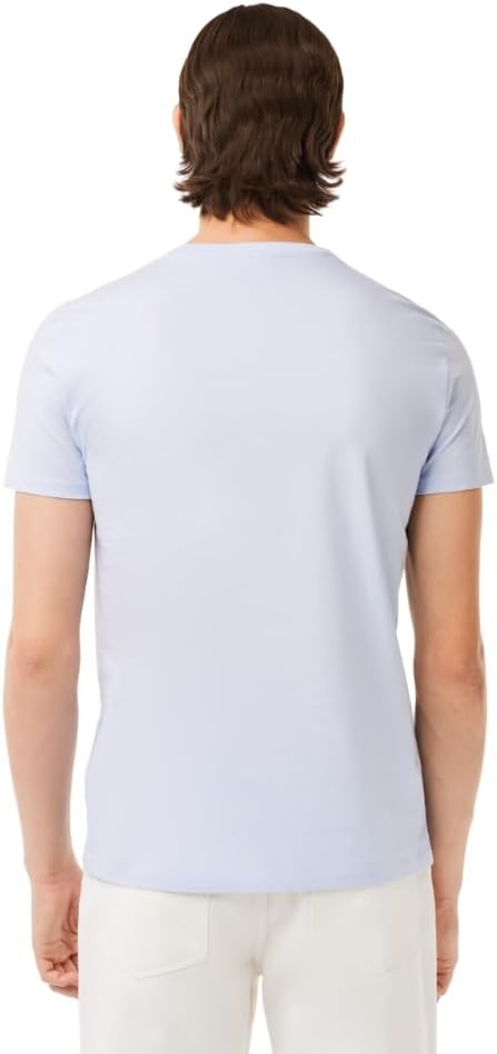 image:imageLacoste Mens Short Sleeve Pima Jersey Crew Neck TeePhoenix Blue