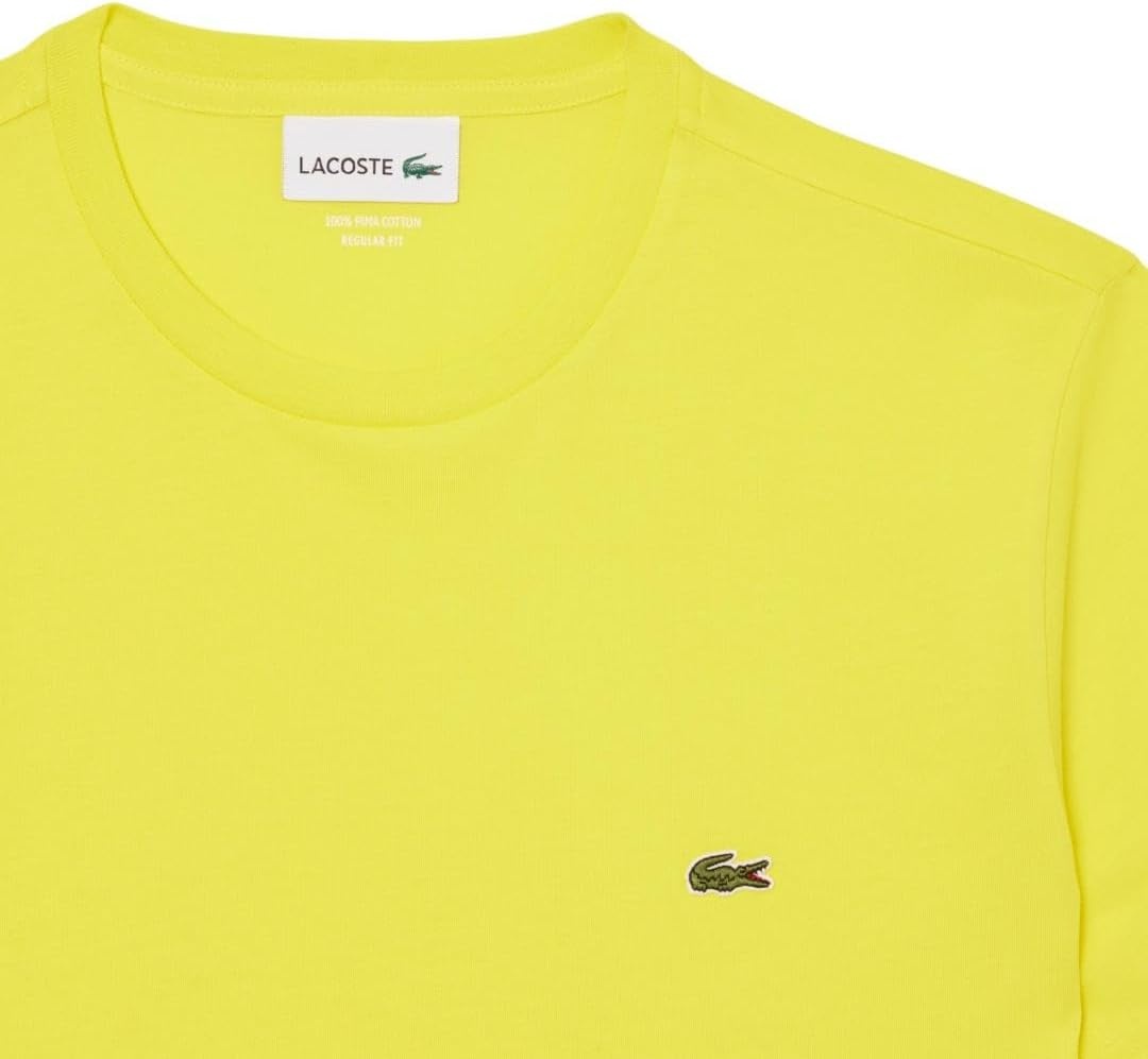 image:imageLacoste Mens Short Sleeve Pima Jersey Crew Neck TeePineapple