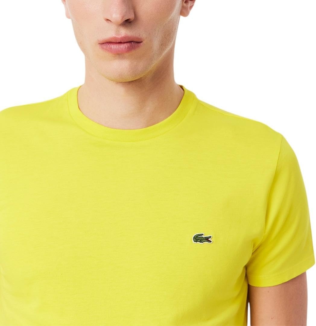 image:imageLacoste Mens Short Sleeve Pima Jersey Crew Neck TeePineapple