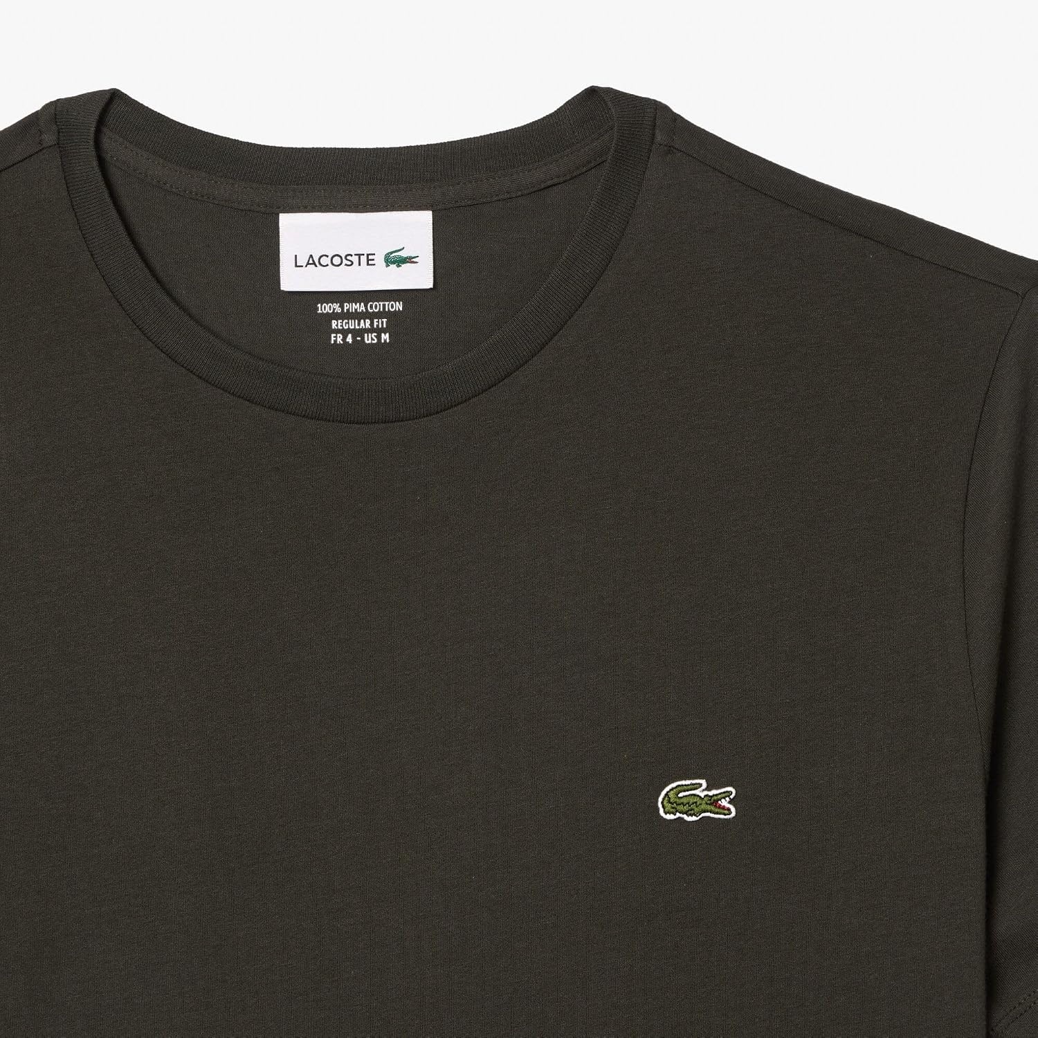 image:imageLacoste Mens Short Sleeve Pima Jersey Crew Neck TeeSapwood