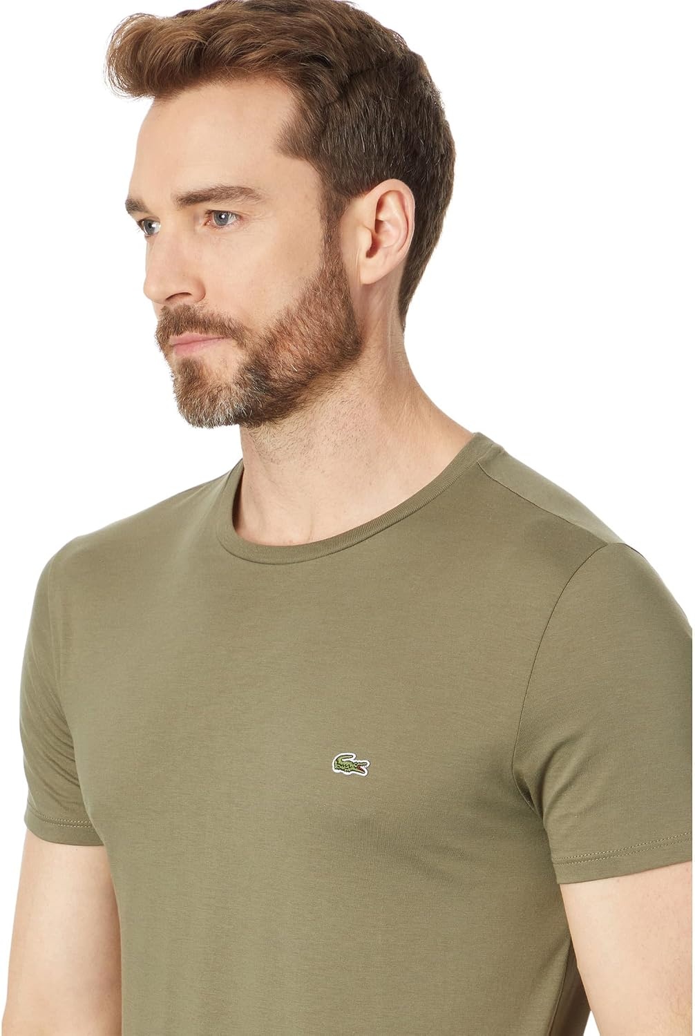 image:imageLacoste Mens Short Sleeve Pima Jersey Crew Neck TeeTank Green