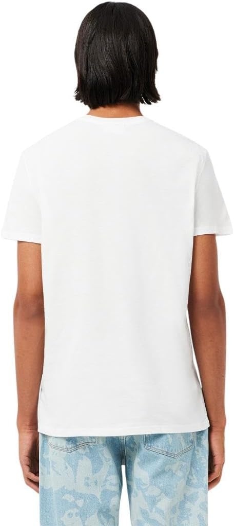 image:imageLacoste Mens Short Sleeve Pima Jersey Crew Neck TeeWhite