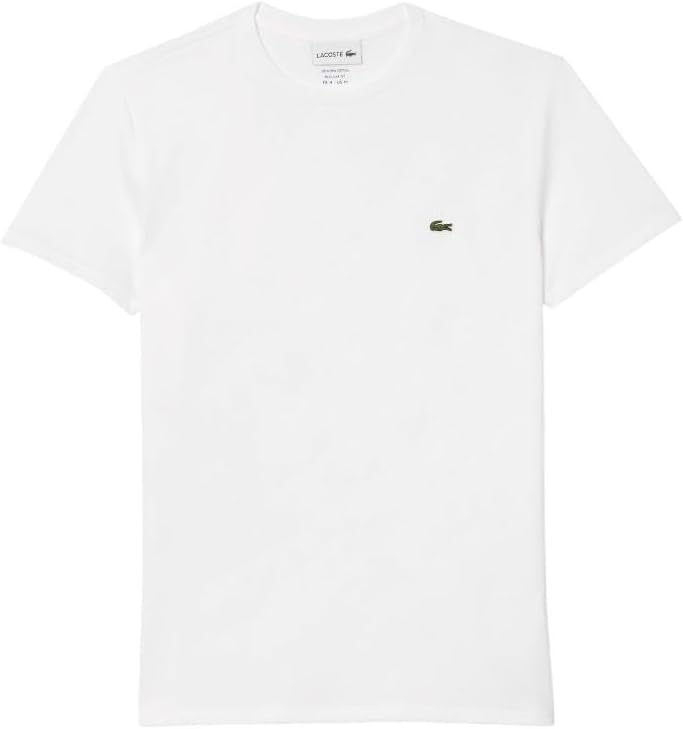 image:imageLacoste Mens Short Sleeve Pima Jersey Crew Neck TeeWhite