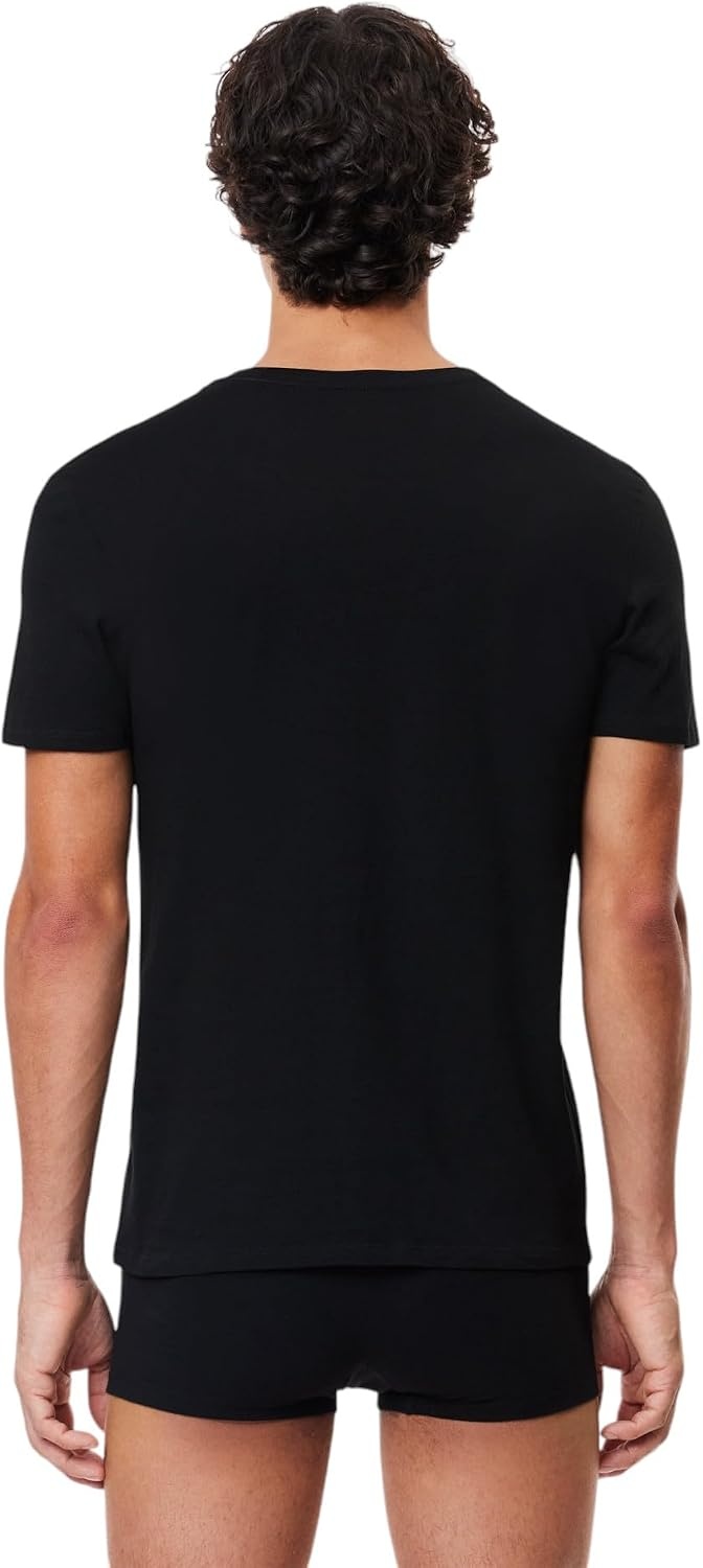 image:imageLacoste Mens Slim Fit Vneck Undershirt 3packBlack