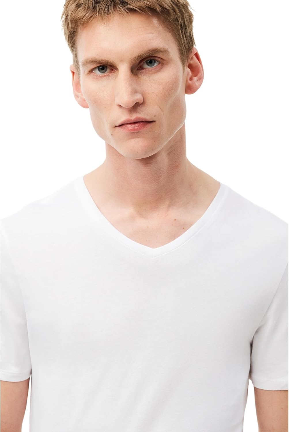 image:imageLacoste Mens Slim Fit Vneck Undershirt 3packWhite