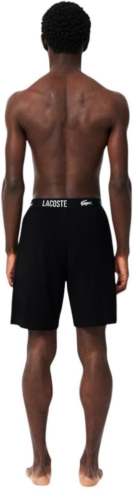 image:imageLacoste Mens Soft Cotton Pyjama ShortsBlack