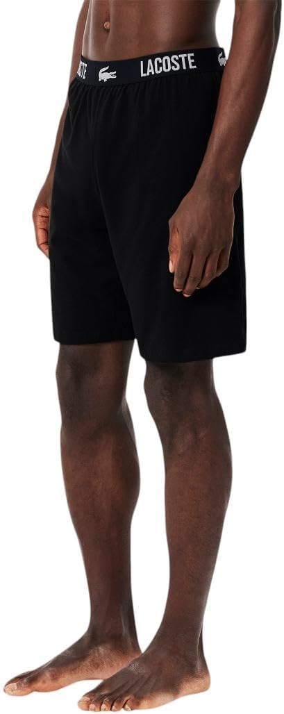 image:imageLacoste Mens Soft Cotton Pyjama ShortsBlack