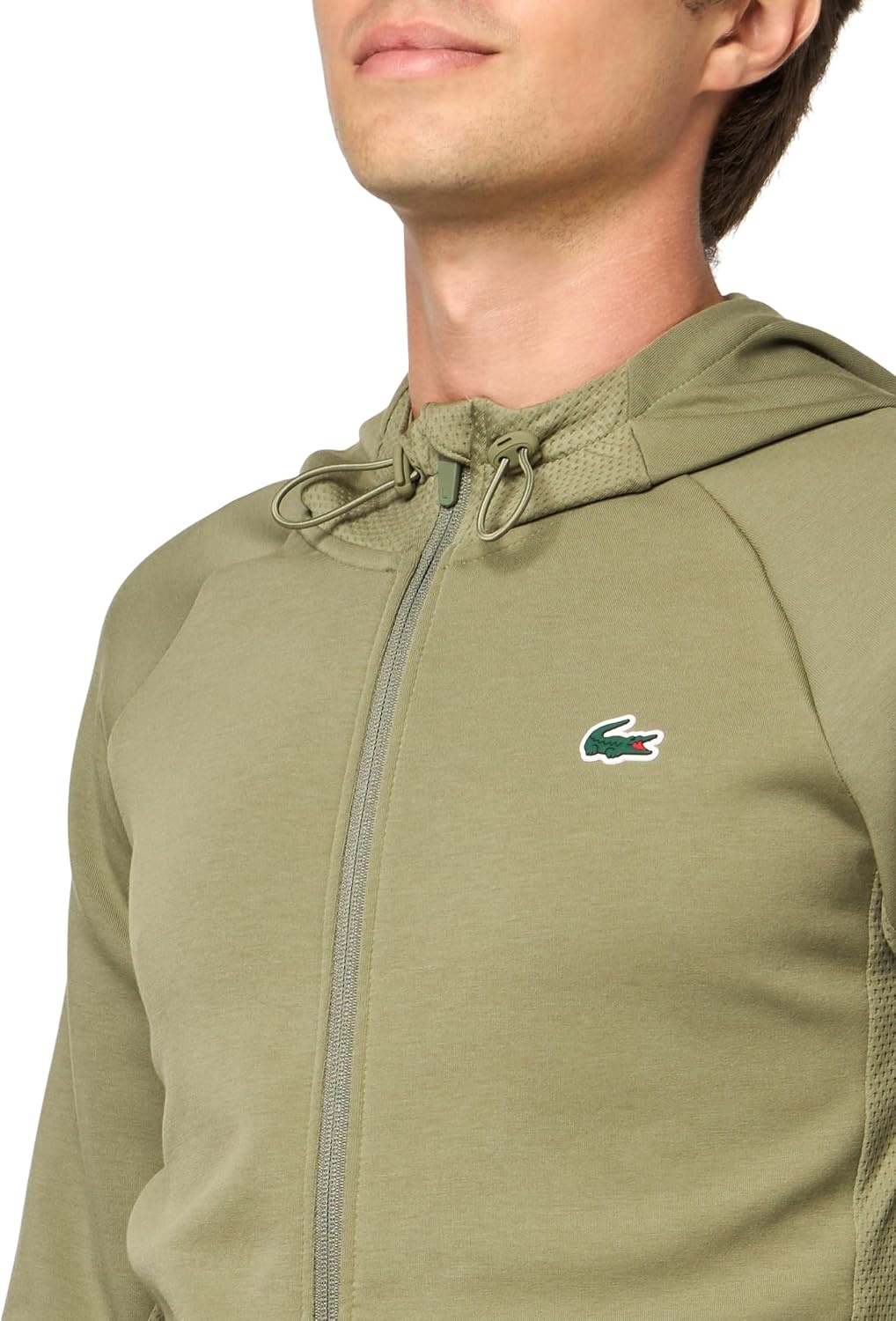 image:imageLacoste Mens Sport Breathable Sport Track JacketKhakiKhaki