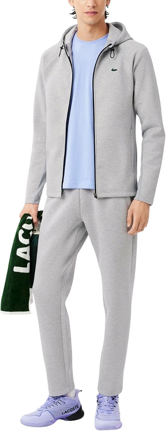 image:imageLacoste Mens Sport Breathable Sport Track JacketSilver ChineElephant Grey