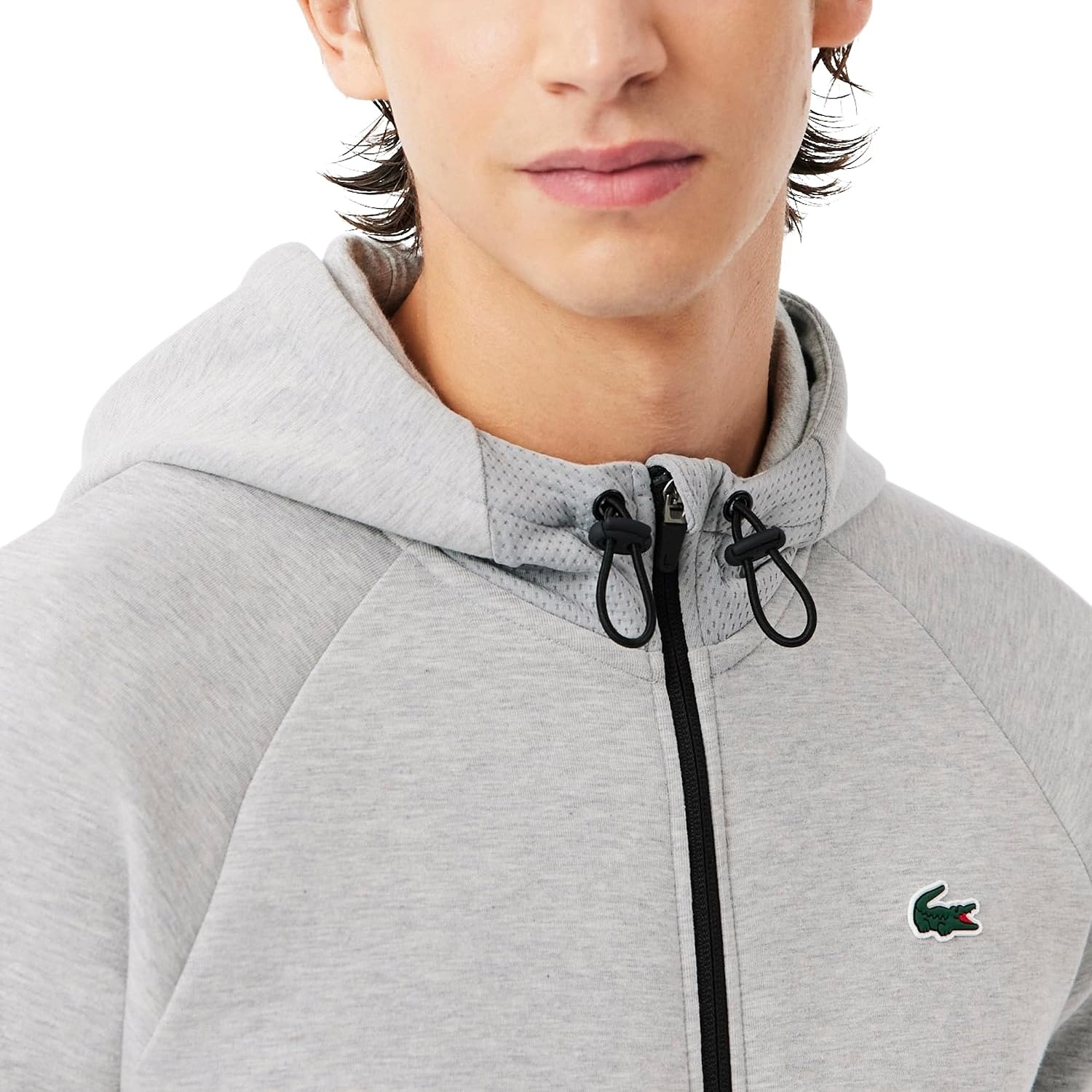 image:imageLacoste Mens Sport Breathable Sport Track JacketSilver ChineElephant Grey