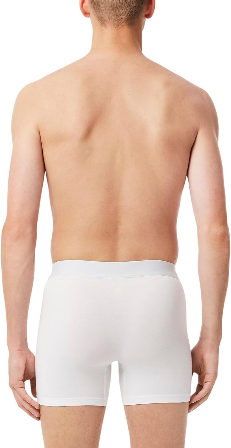 image:imageLacoste Mens Stretch Jersey Boxer Briefs 3packWhiteGreenBlack