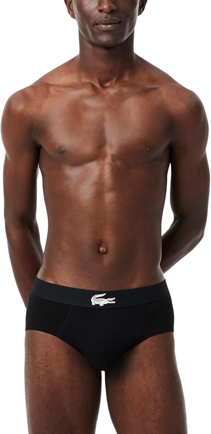 image:imageLacoste Mens Stretch Jersey Briefs 3packBlack
