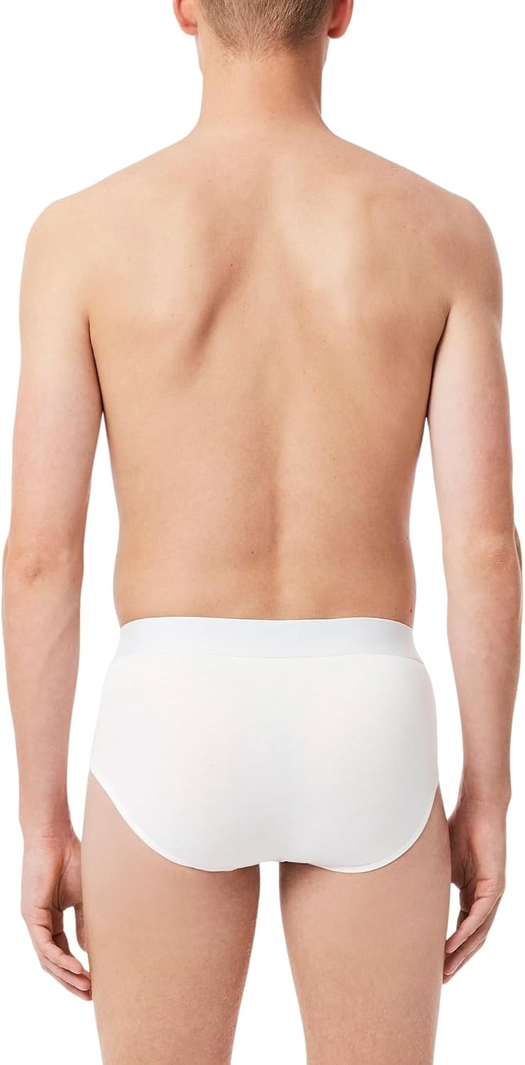 image:imageLacoste Mens Stretch Jersey Briefs 3packWhiteGreenBlack