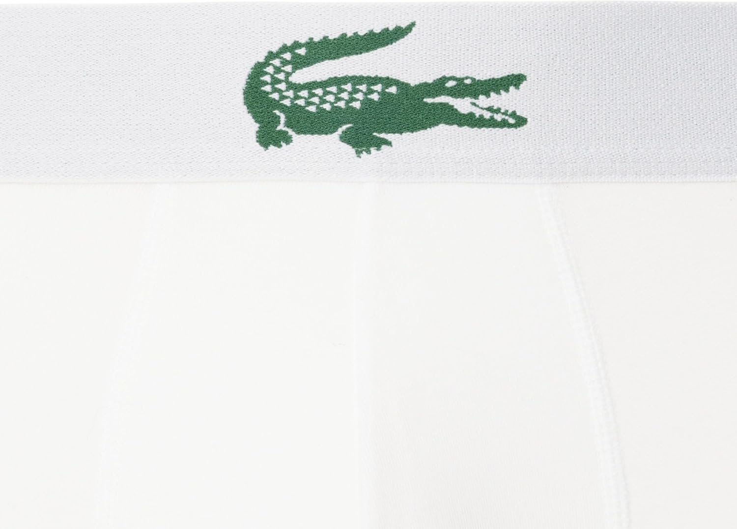 image:imageLacoste Mens Stretch Jersey Trunks 3packWhiteGreenBlack
