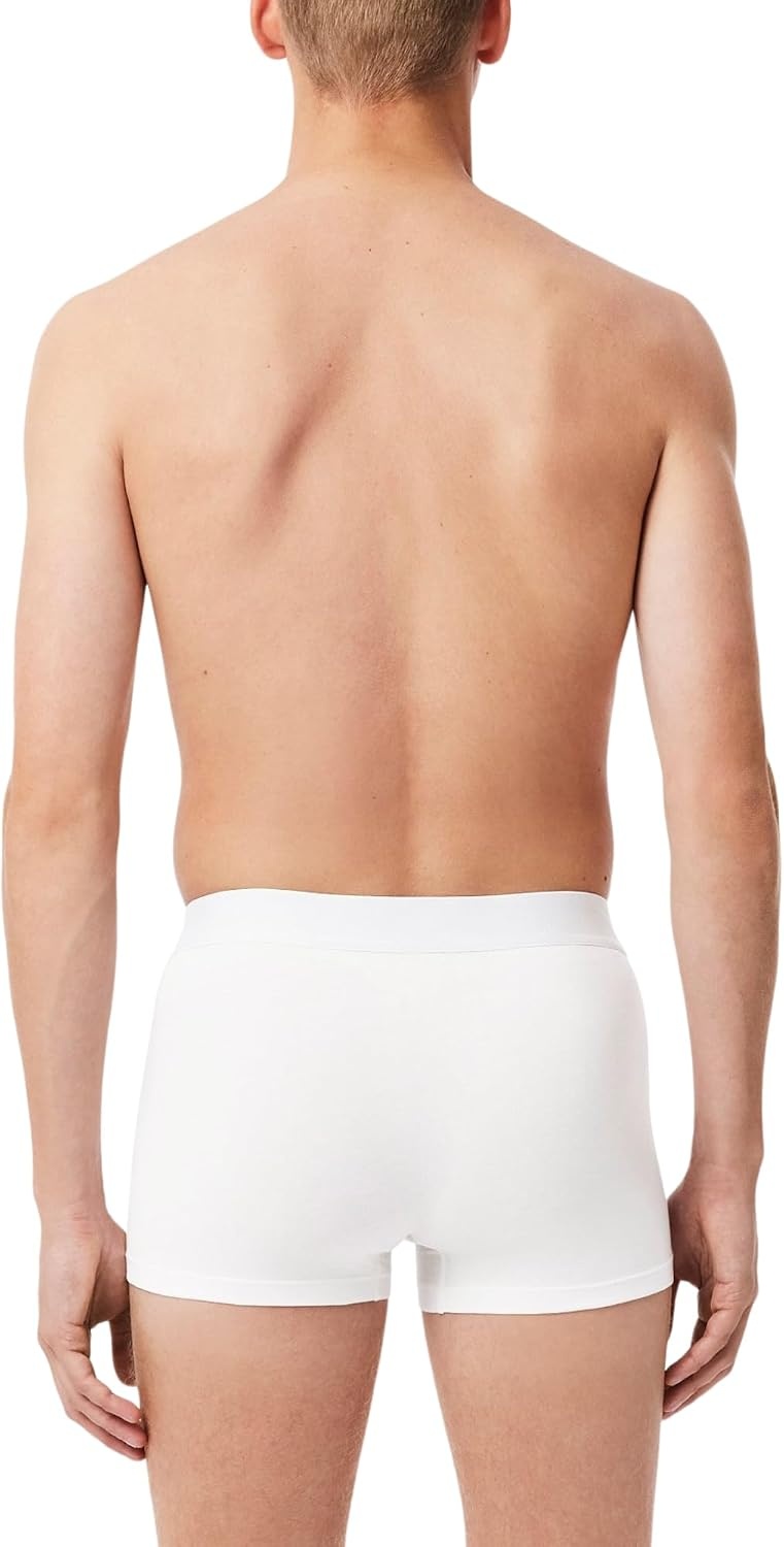 image:imageLacoste Mens Stretch Jersey Trunks 3packWhiteGreenBlack