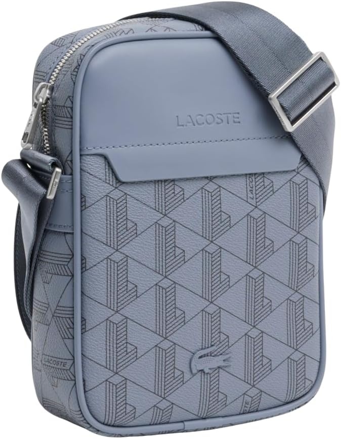 image:imageLacoste Mens The Blend Satchel Mono Folkstone Gray Abime One Size