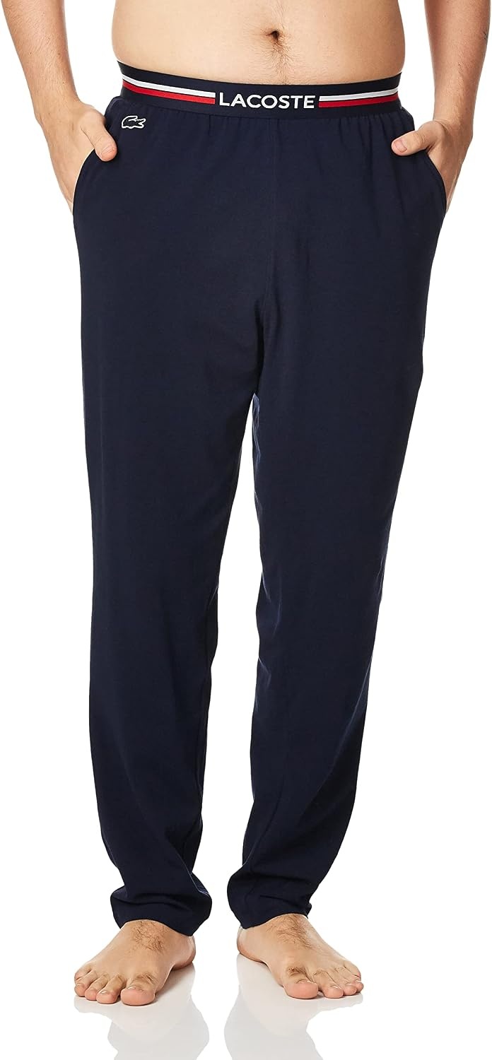 image:imageLacoste Mens Tricolor Waist Pyjama PantsNavy Blue