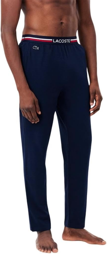 image:imageLacoste Mens Tricolor Waist Pyjama PantsNavy Blue