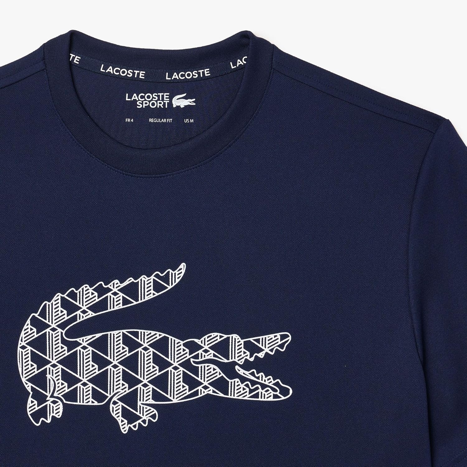 image:imageLacoste Mens Ultra Dry Piqu Tennis TShirtNavy Blue