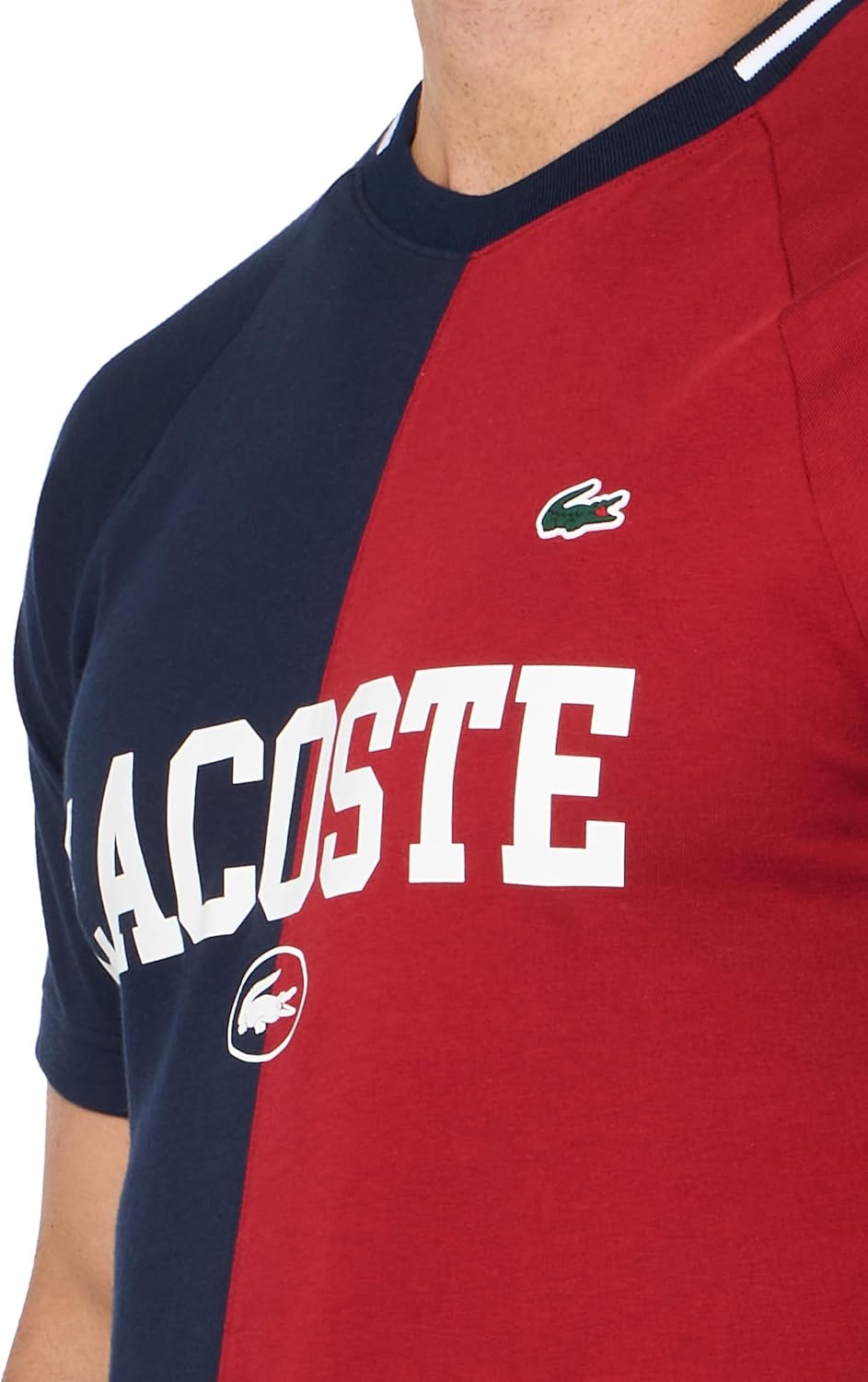image:imageLacoste Mens Ultra Dry Piqu Tennis TShirtNavy BlueOra