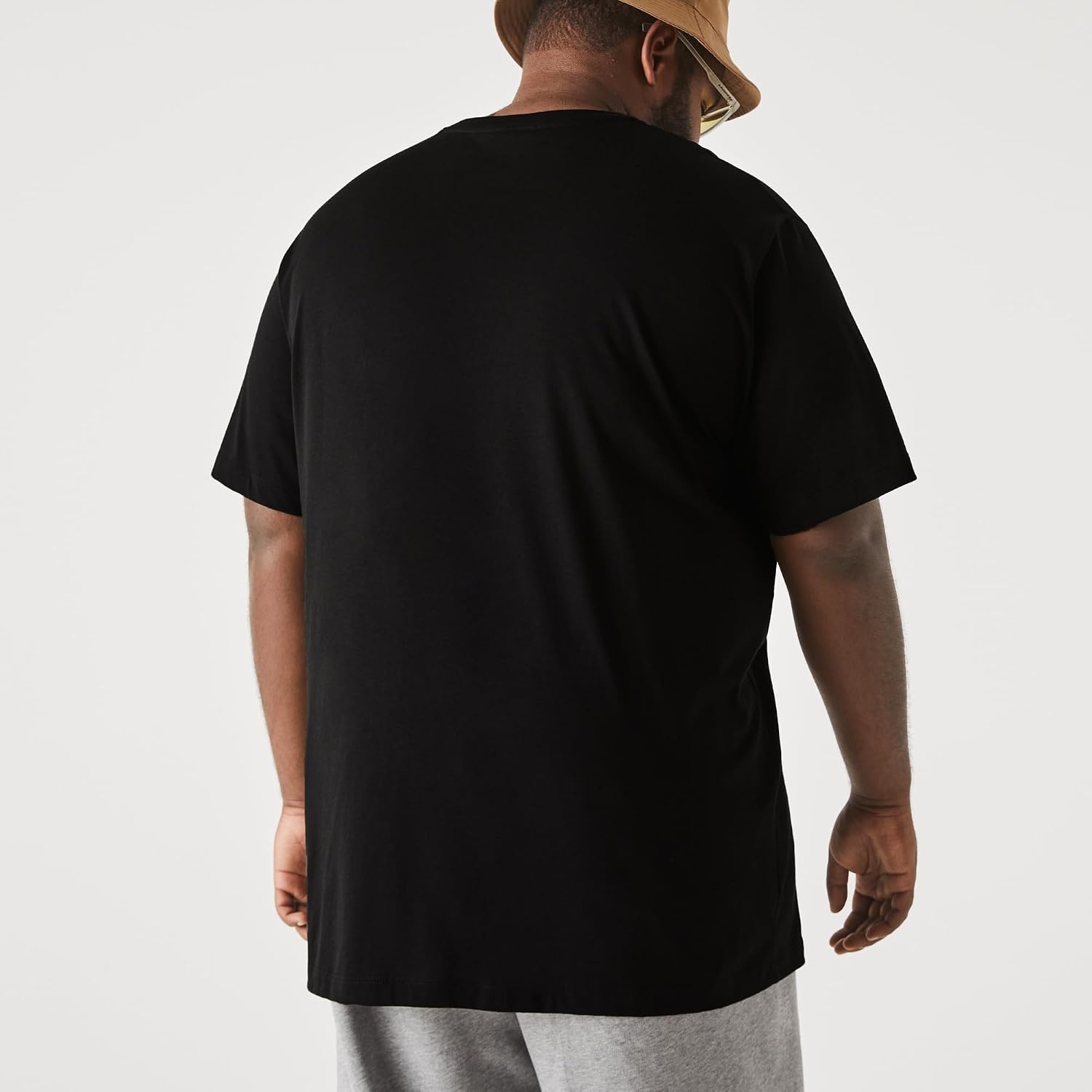 image:imageLacoste Mens VNeck Jersey Pima TShirt Plus SizeBlack