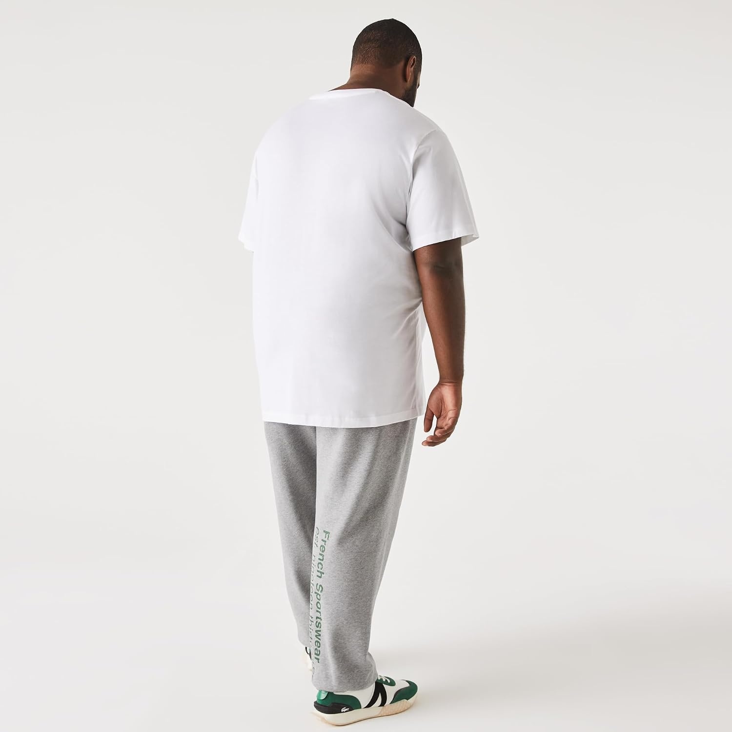 image:imageLacoste Mens VNeck Jersey Pima TShirt Plus SizeWhite