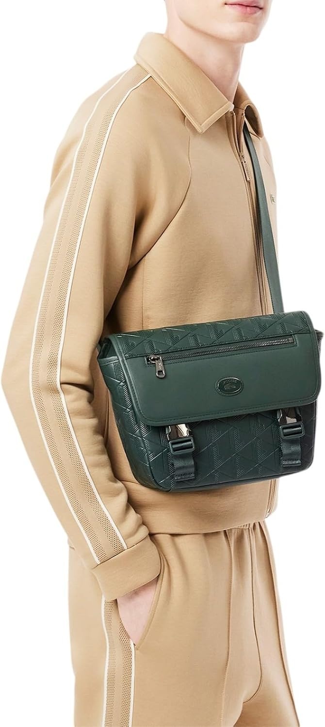 image:imageLacoste Nomogramme Small Flap Close Messenger BagDark Green