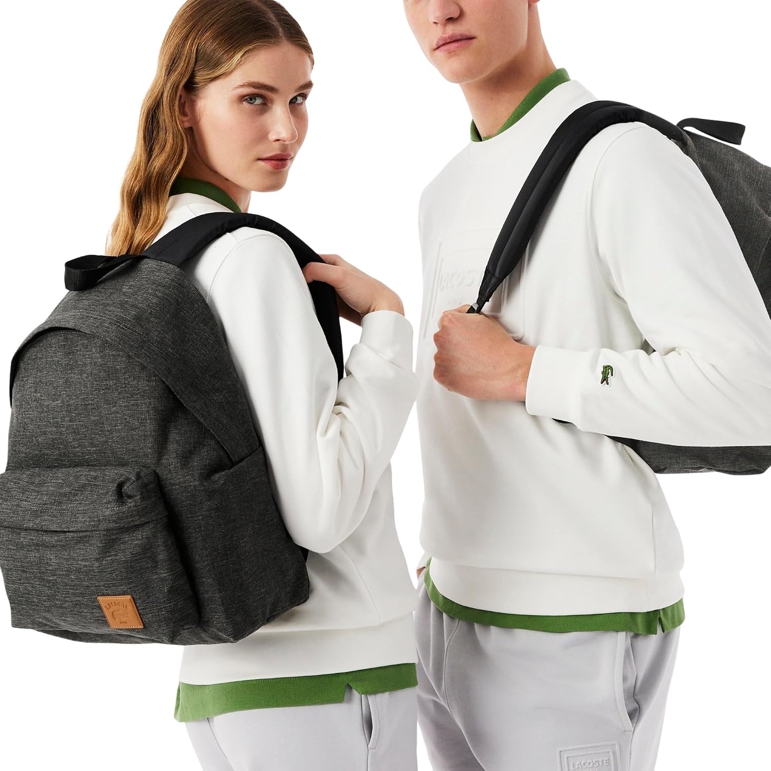 image:imageLacoste Unisex Casual Croc Backpack Viennois One SizeDark Marble Grey