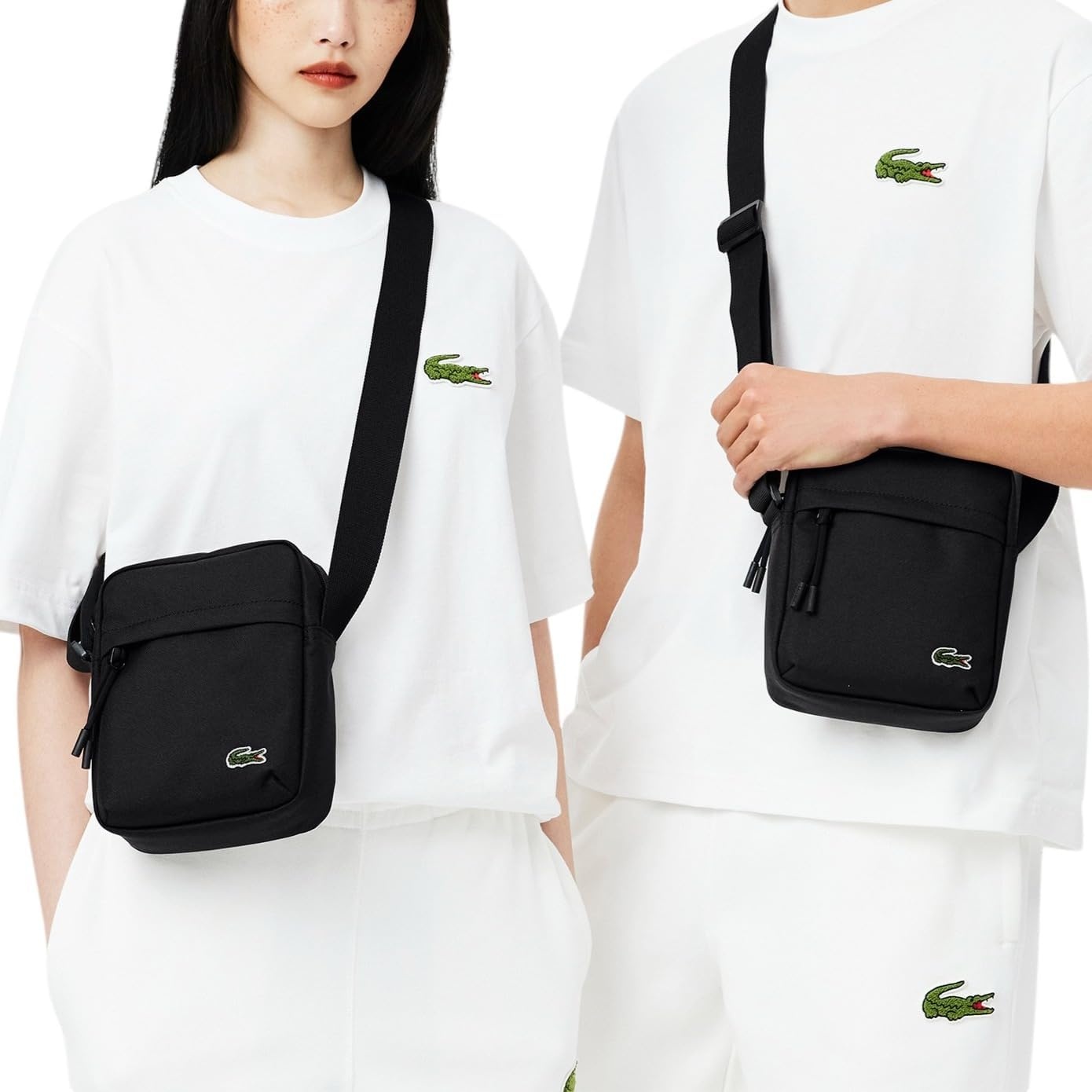 image:imageLacoste Unisex Neocroc Crossbody BagBlack