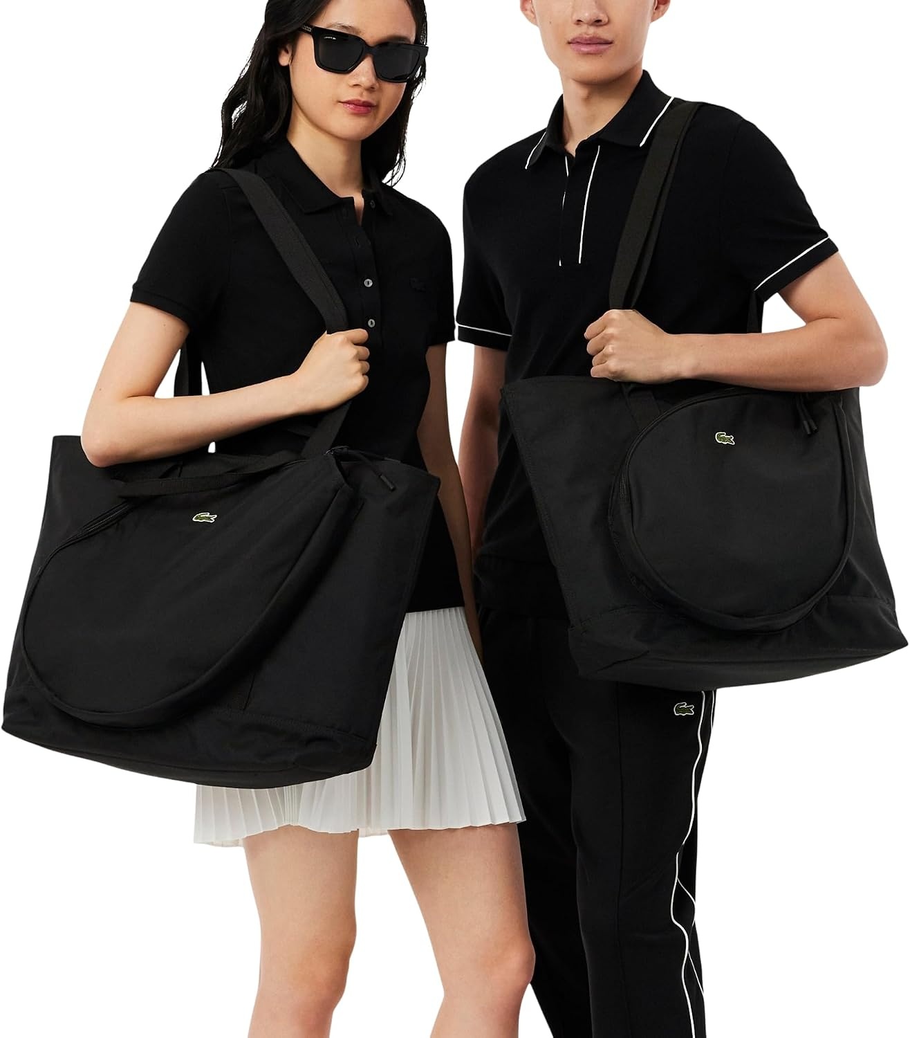 image:imageLacoste Unisex Neocroc Crossbody BagNoir