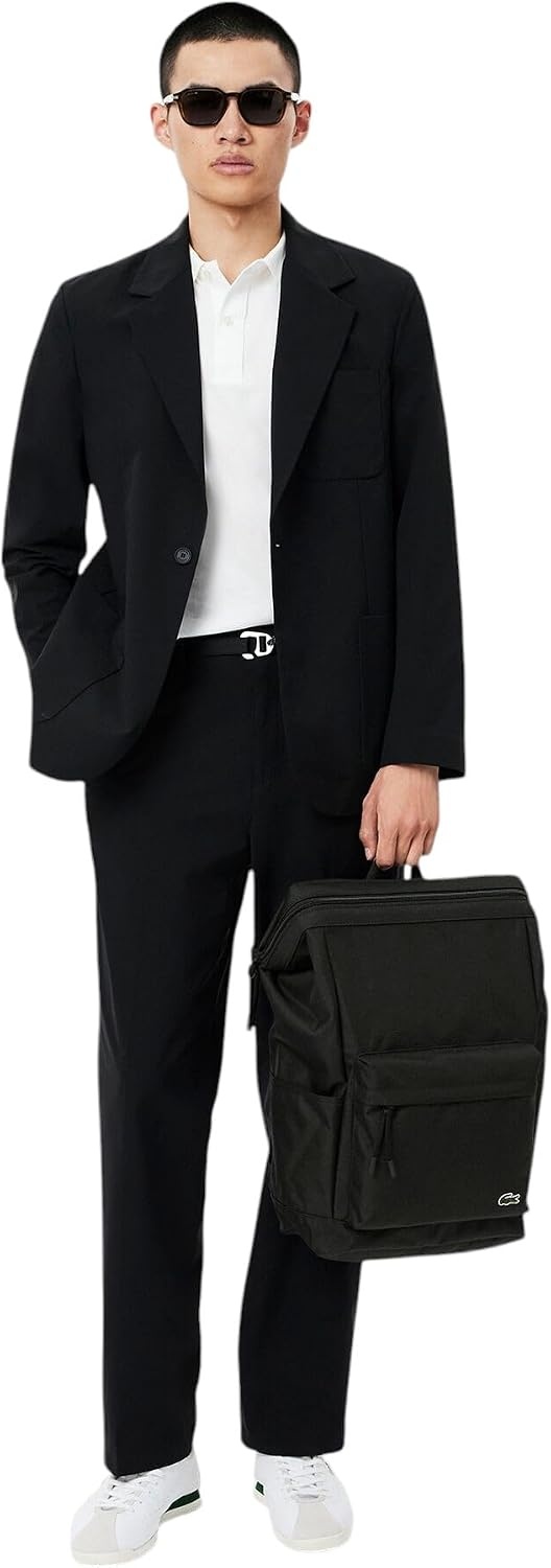 image:imageLacoste Unisex Neocroc Rectangular Backpack Black One SizeBlack