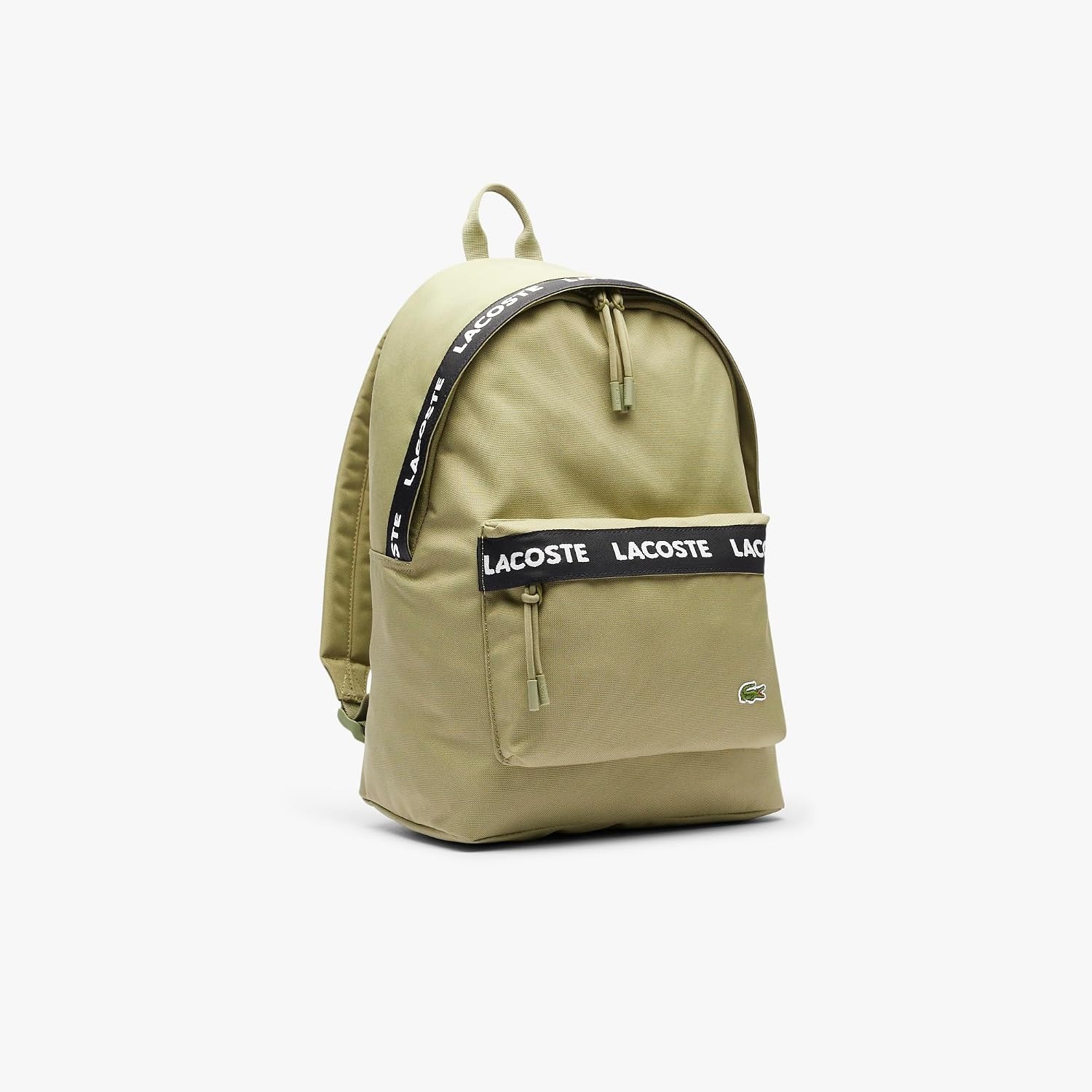 image:imageLacoste Unisex Neocroc Seasonal Backpack Tape Viennois Beige One SizeArmy Green