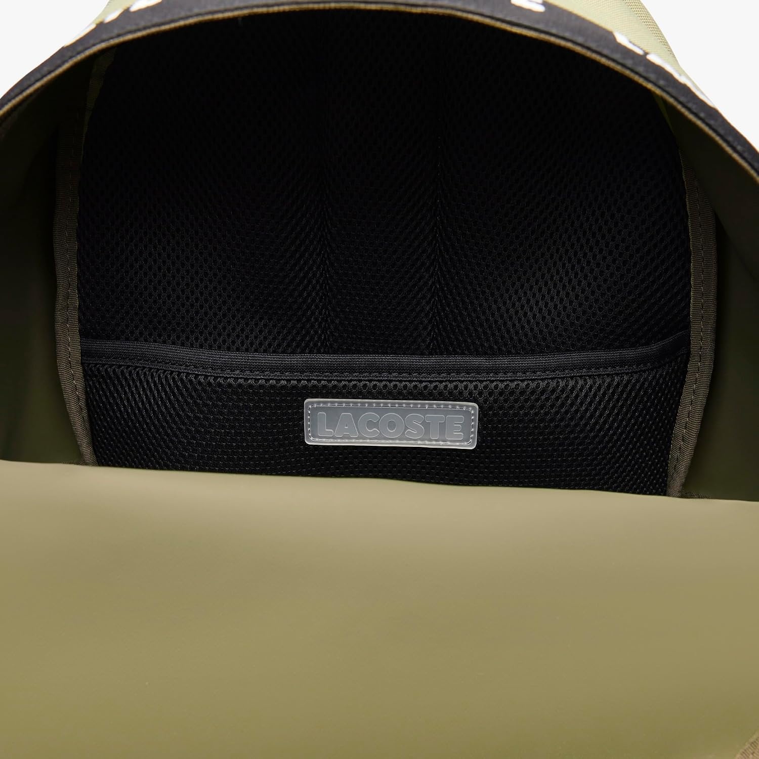 image:imageLacoste Unisex Neocroc Seasonal Backpack Tape Viennois Beige One SizeArmy Green