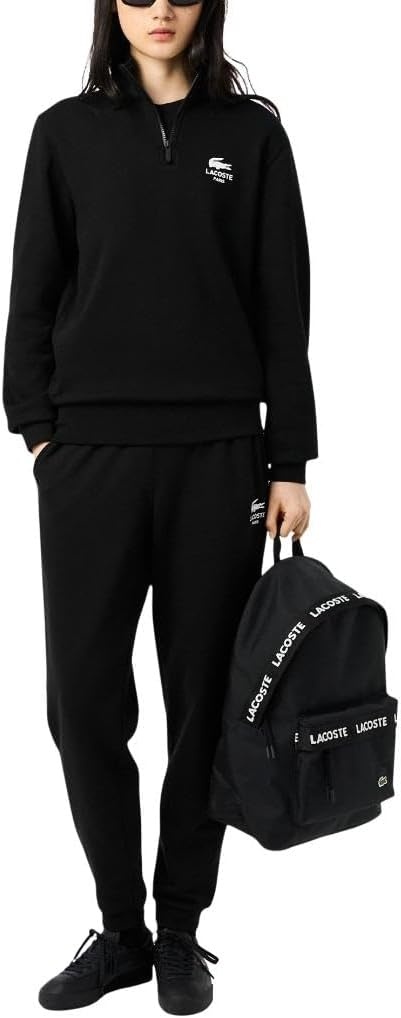 image:imageLacoste Unisex Neocroc Seasonal Backpack Tape Viennois Beige One SizeTape Black