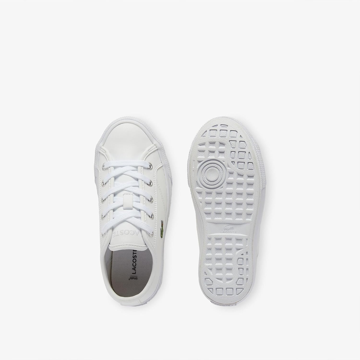 image:imageLacoste UnisexChild Backcourt SneakersWhiteGlossLogMarzipanJava Blue