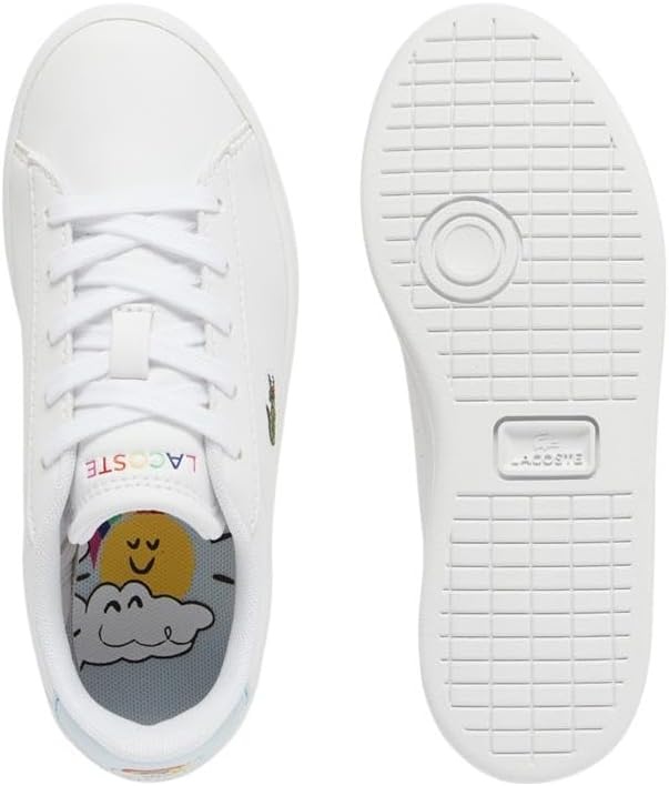 image:imageLacoste UnisexChild Carnaby Set SneakersRainbow Graphic WhiteLight Blue