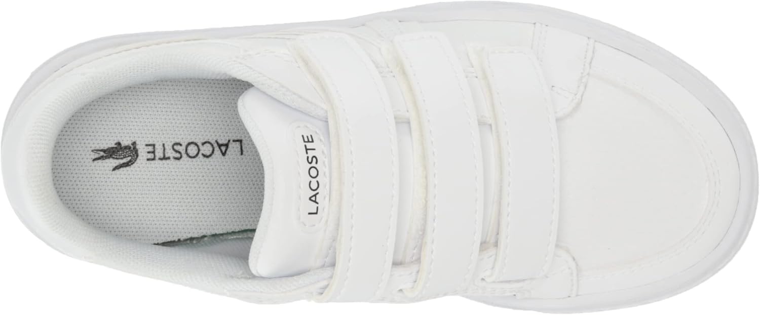 image:imageLacoste UnisexChild L001 SneakerWhiteGlossLogMarzipanJava Blue