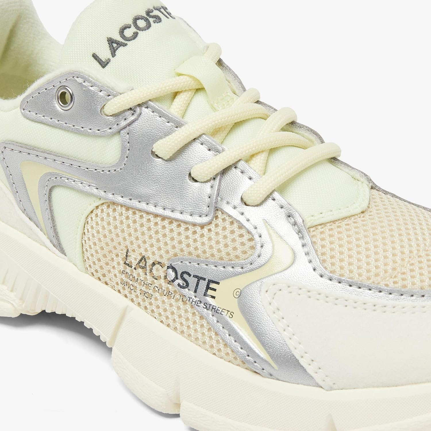 image:imageLacoste UnisexChild L003 Neo SneakersContrast Light BrownLight Yellow
