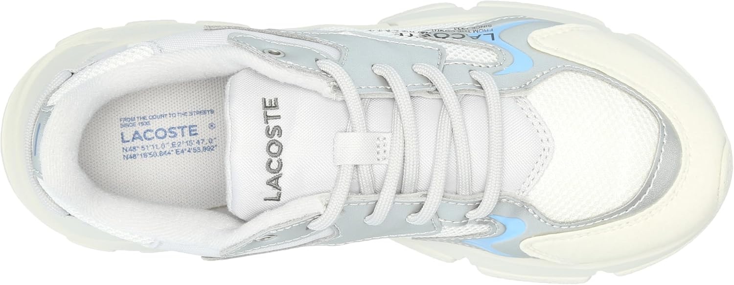 image:imageLacoste UnisexChild L003 Neo SneakersContrast Light GreySilver