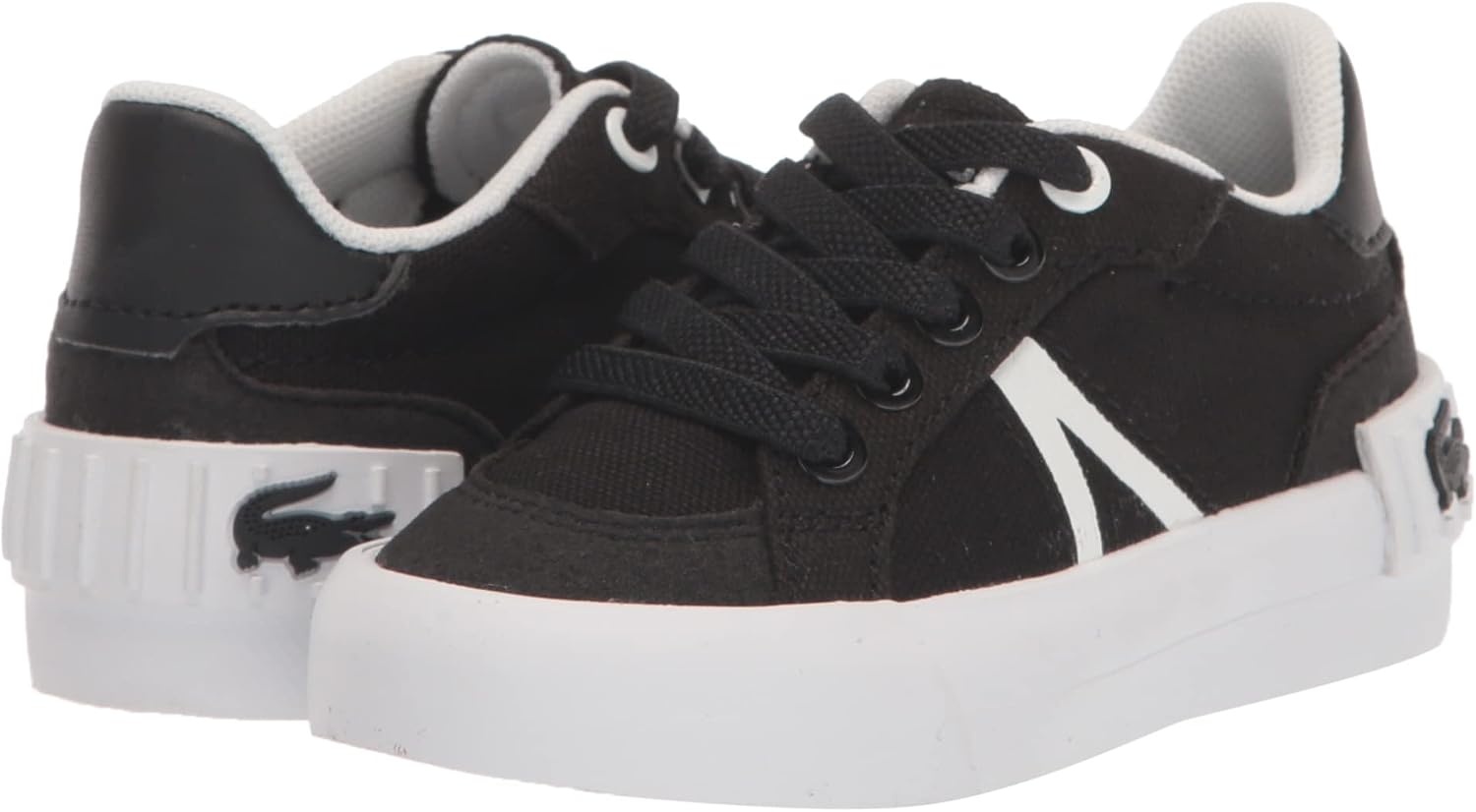 image:imageLacoste UnisexChild L004 SneakerBlackWhite Lace