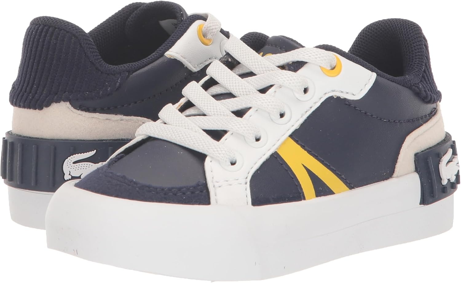 image:imageLacoste UnisexChild L004 SneakerLead GreyMarzipan