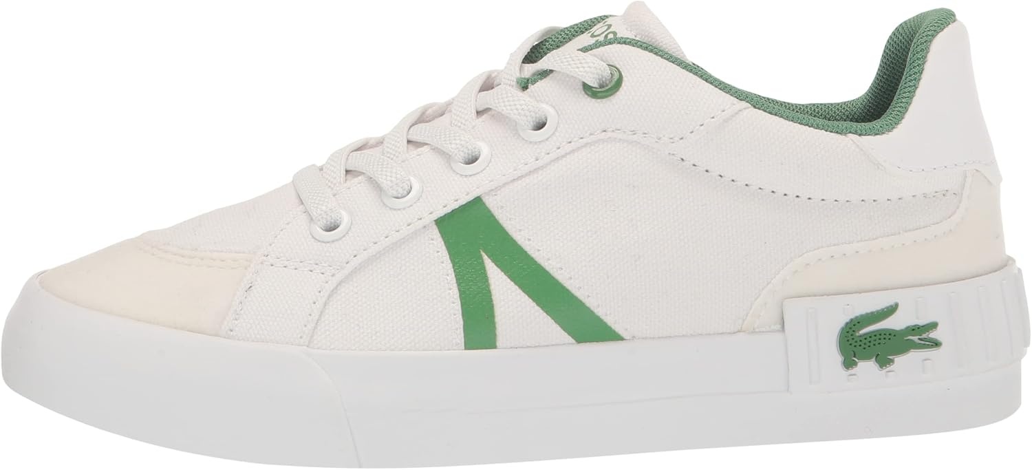 image:imageLacoste UnisexChild L004 SneakerWhiteGreen Lace