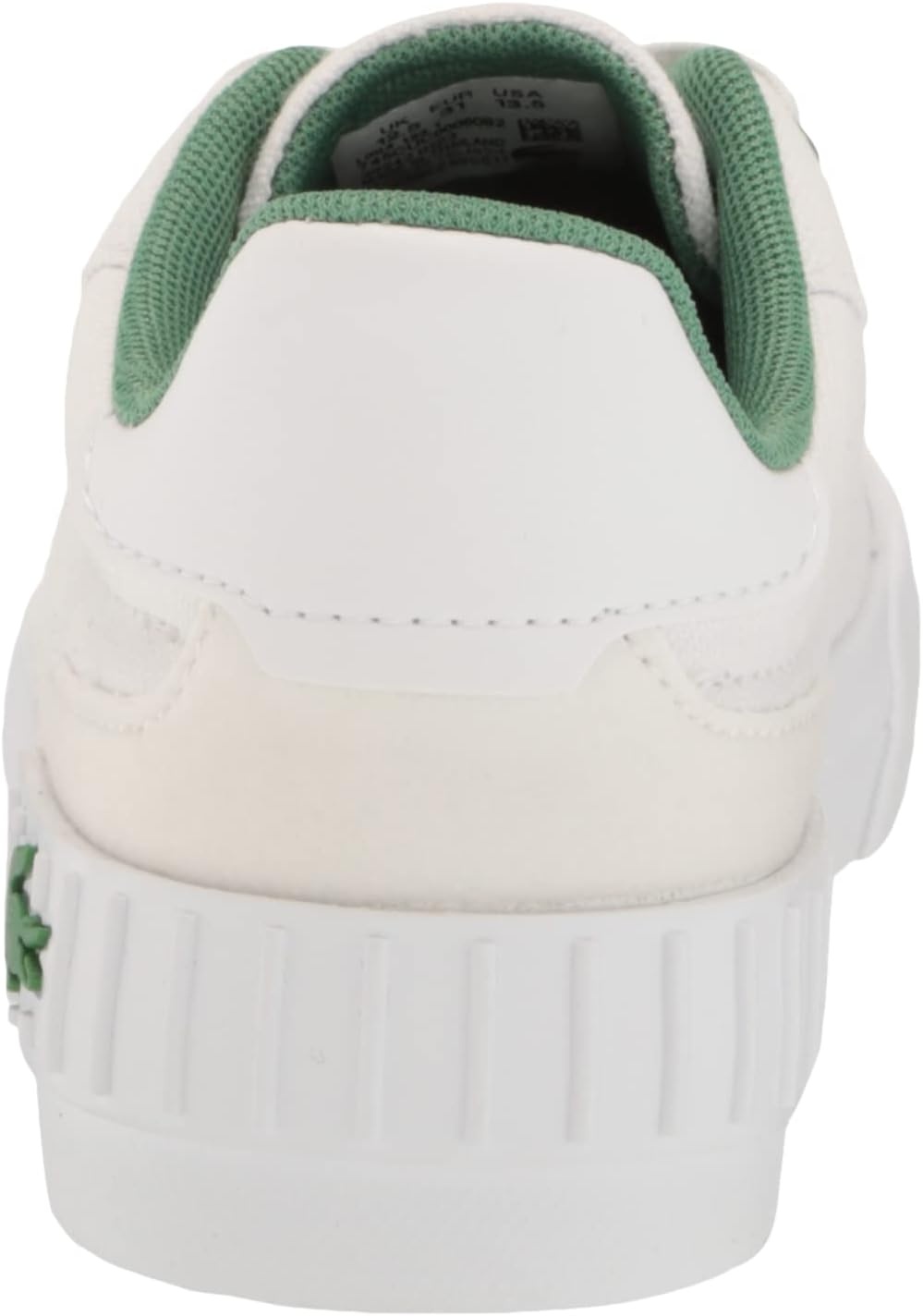 image:imageLacoste UnisexChild L004 SneakerWhiteGreen Lace