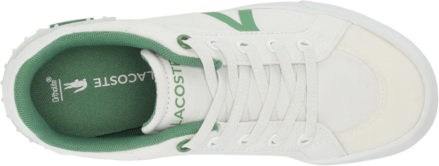 image:imageLacoste UnisexChild L004 SneakerWhiteGreen Lace