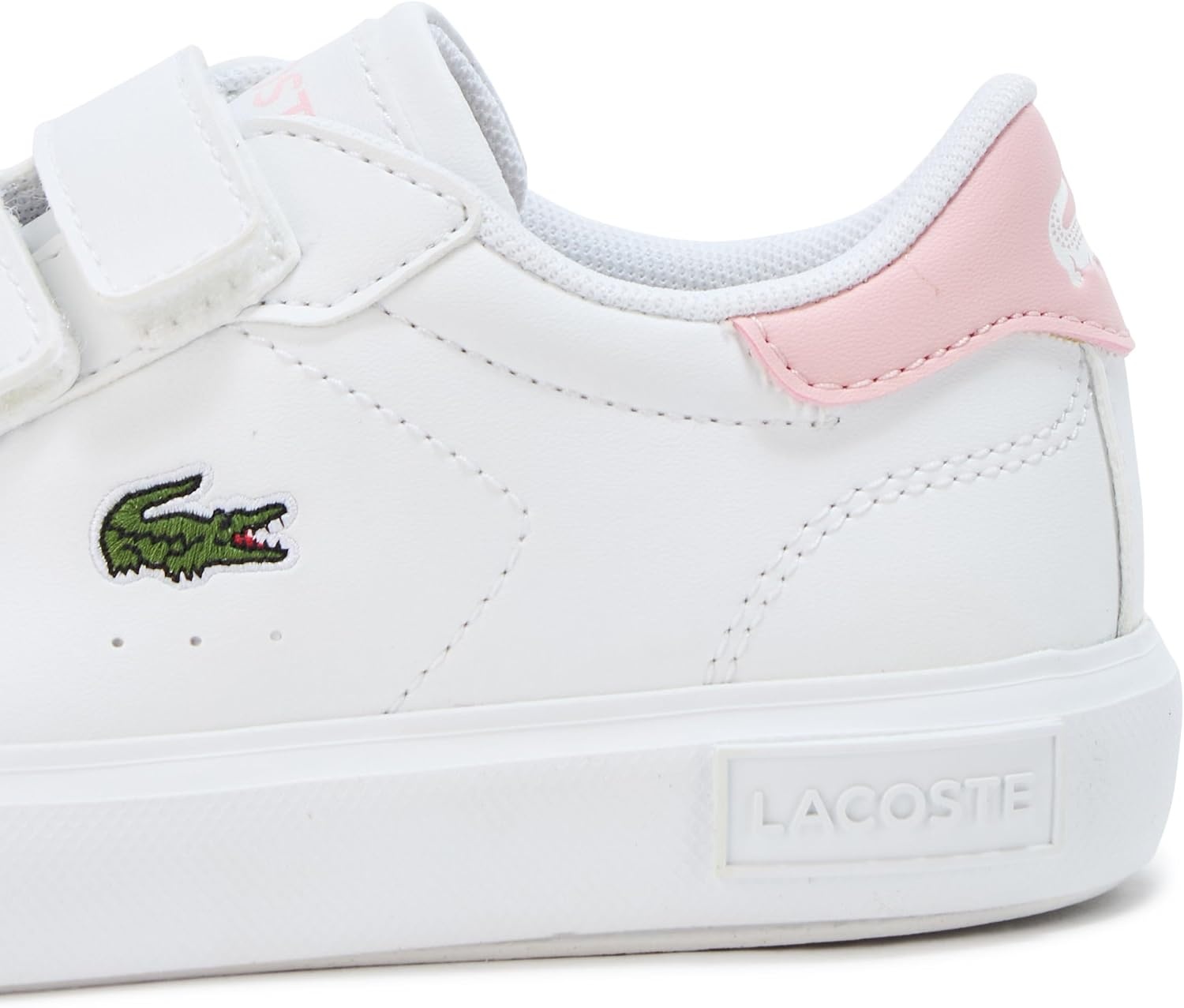 image:imageLacoste UnisexChild Powercourt SneakersWhite Light Pink